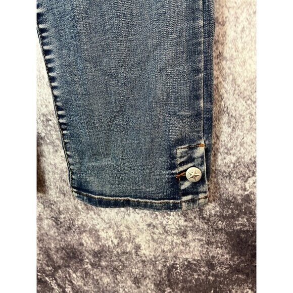 Rods.com Jeans Women 9/10 x 34 Blue Distressed Western Rodeo Embroidered Studded - Picture 3 of 13